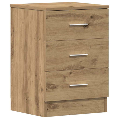 vidaXL Bedside Cabinet Artisan Oak 38x35x55 cm Engineered Wood