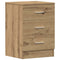 vidaXL Bedside Cabinet Artisan Oak 38x35x55 cm Engineered Wood