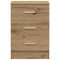 vidaXL Bedside Cabinet Artisan Oak 38x35x55 cm Engineered Wood