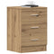 vidaXL Bedside Cabinet Artisan Oak 38x35x55 cm Engineered Wood