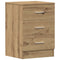 vidaXL Bedside Cabinets 2 pcs Artisan Oak 38x35x55 cm Engineered Wood
