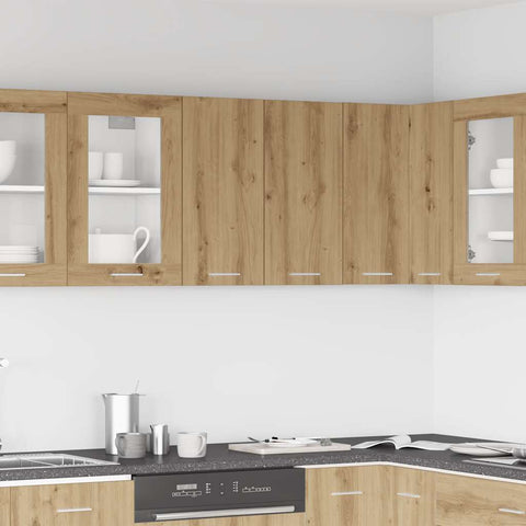 vidaXL Kitchen Wall Cabinet Lyon Artisan Oak 60x31x60 cm Engineered Wood