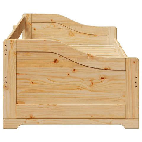 vidaXL Daybed with Trundle without Mattress IRUN 90x200 cm
