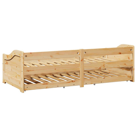 vidaXL Daybed with Trundle without Mattress IRUN 90x200 cm