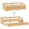 vidaXL Daybed with Trundle without Mattress IRUN 90x200 cm
