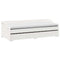 vidaXL Daybed with Trundle without Mattress IRUN White 90x200 cm