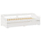 vidaXL Daybed with Trundle without Mattress IRUN White 90x200 cm