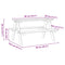 vidaXL Children's Table with Benches IRUN 90x79.5x50 cm Solid Wood