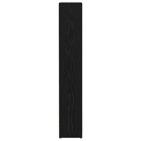 vidaXL CD Cabinets 2 pcs Black Oak 21x16x93.5 cm Engineered Wood