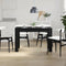 vidaXL Dining Table Black Oak 120x60x76 cm Engineered Wood