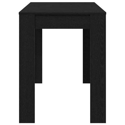 vidaXL Dining Table Black Oak 120x60x76 cm Engineered Wood