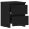 vidaXL Bedside Cabinet Black oak 30 x 30 x 40 cm Engineered wood