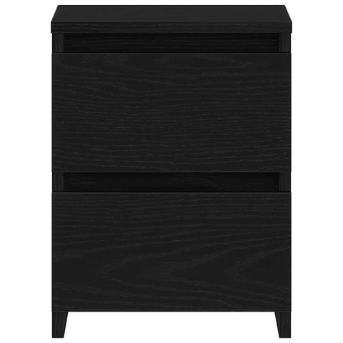 vidaXL Bedside Cabinet Black oak 30 x 30 x 40 cm Engineered wood