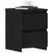 vidaXL Bedside Cabinet Black oak 30 x 30 x 40 cm Engineered wood