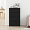 vidaXL Sideboard Black Oak 60x35x98.5 cm Engineered Wood