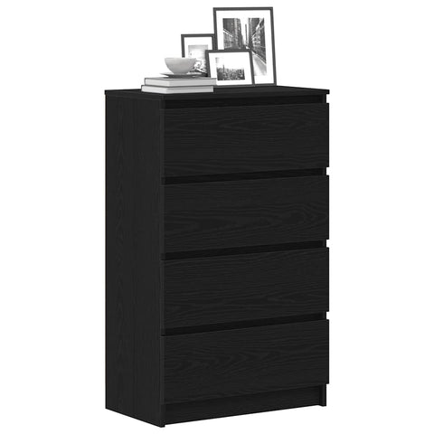 vidaXL Sideboard Black Oak 60x35x98.5 cm Engineered Wood