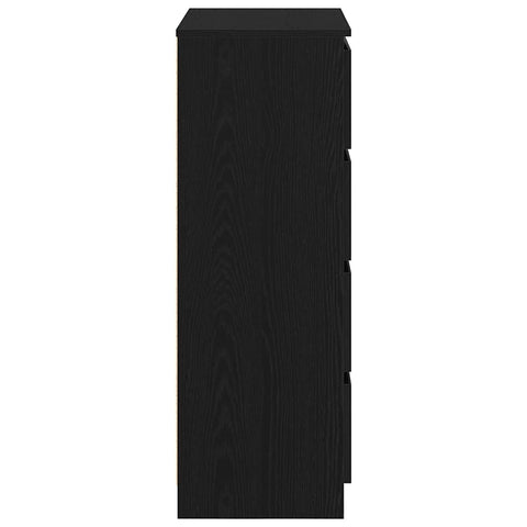 vidaXL Sideboard Black Oak 60x35x98.5 cm Engineered Wood
