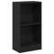 vidaXL Bookcase Black Oak 40x24x76 cm Engineered Wood