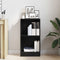 vidaXL Bookcase Black Oak 40x24x76 cm Engineered Wood