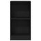vidaXL Bookcase Black Oak 40x24x76 cm Engineered Wood