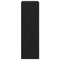 vidaXL Bookcase Black Oak 40x24x76 cm Engineered Wood