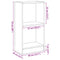 vidaXL Bookcase Black Oak 40x24x76 cm Engineered Wood