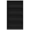 vidaXL 4-Tier Bookcase Black Oak 80x24x143 cm Engineered Wood