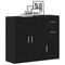 vidaXL Sideboard Black Oak 91x29.5x75 cm Engineered Wood