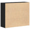 vidaXL Sideboard Black Oak 91x29.5x75 cm Engineered Wood