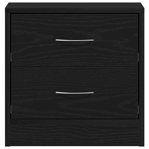vidaXL Bedside Cabinet Black Oak 40x30x40 cm Engineered Wood