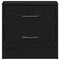 vidaXL Bedside Cabinet Black Oak 40x30x40 cm Engineered Wood