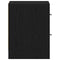 vidaXL Bedside Cabinet Black Oak 40x30x40 cm Engineered Wood