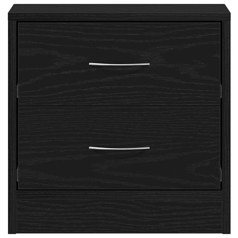 vidaXL Bedside Cabinets 2 pcs Black Oak 40x30x40 cm Engineered Wood
