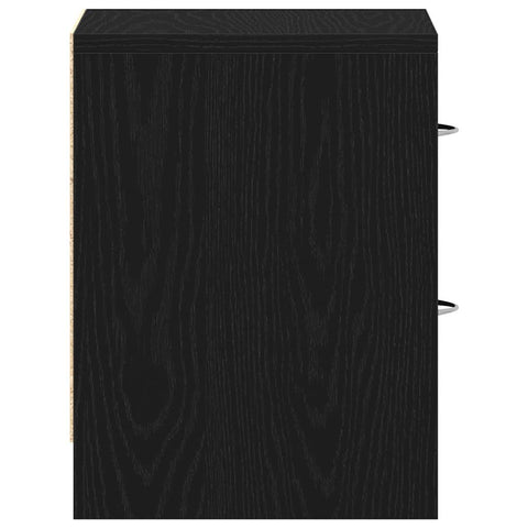 vidaXL Bedside Cabinets 2 pcs Black Oak 40x30x40 cm Engineered Wood