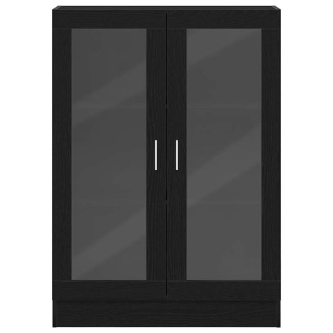 vidaXL Book Cabinet Black Oak 82.5x30.5x115 cm Engineered Wood