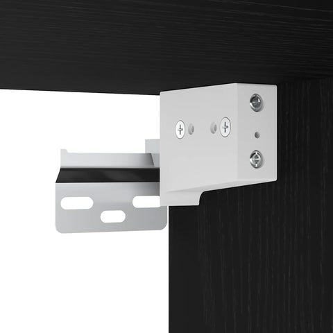 vidaXL 2 Piece Bathroom Furniture Set Black Oak Engineered Wood