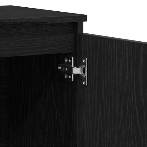 vidaXL Sideboard with Drawer Black 101 x 35 x 60 cm Engineered wood