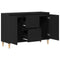 vidaXL Sideboard with Drawer Black 101 x 35 x 60 cm Engineered wood