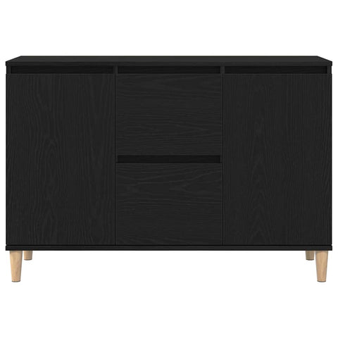 vidaXL Sideboard with Drawer Black 101 x 35 x 60 cm Engineered wood