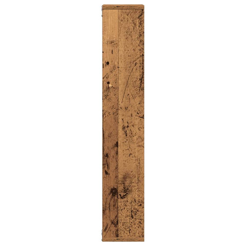 vidaXL Wall Shelf Old Wood 36x16x90 cm Engineered Wood