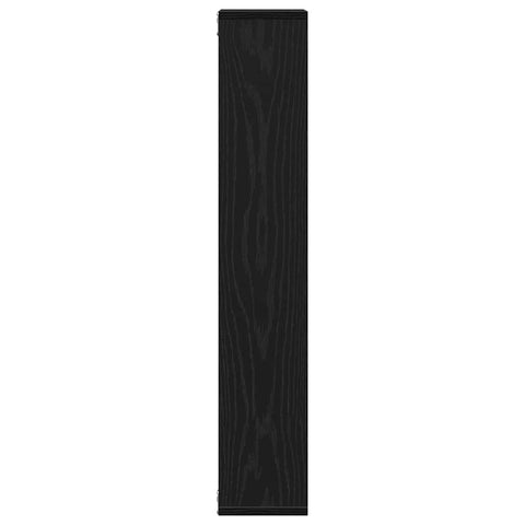 vidaXL Wall Shelf Black Oak 36x16x90 cm Engineered Wood