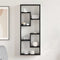 vidaXL Wall Shelf Black Oak 36x16x90 cm Engineered Wood