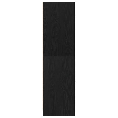 vidaXL Apothecary Cabinet Black Oak 30x41x144.5 cm Engineered Wood