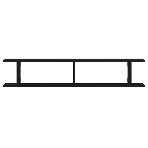 vidaXL Wall Shelves 2 pcs Black Oak 105x18x20 cm Engineered Wood