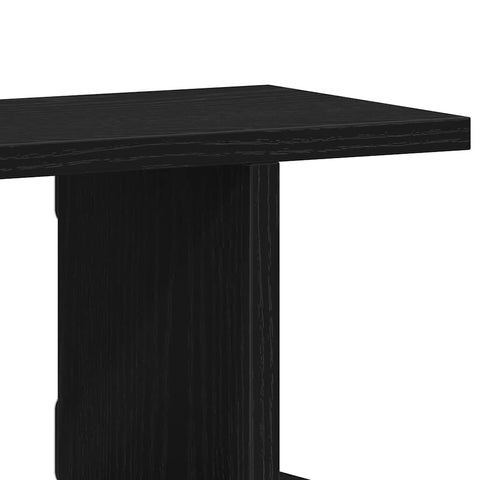 vidaXL Wall Shelves 2 pcs Black Oak 105x18x20 cm Engineered Wood