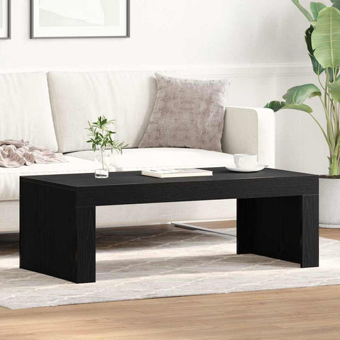 vidaXL Coffee Table Black Oak 102x50x35 cm Engineered Wood
