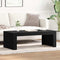 vidaXL Coffee Table Black Oak 102x50x35 cm Engineered Wood