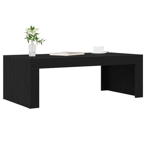 vidaXL Coffee Table Black Oak 102x50x35 cm Engineered Wood