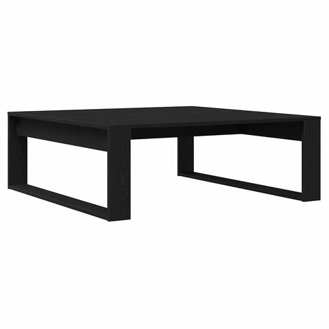 vidaXL Coffee Table Black oak 100 x 100 x 35 cm Engineered wood