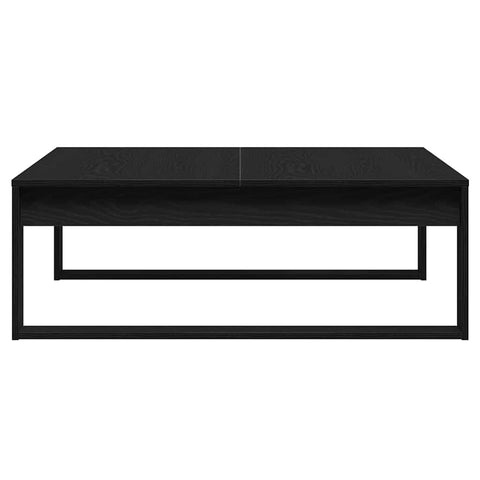 vidaXL Coffee Table Black oak 100 x 100 x 35 cm Engineered wood